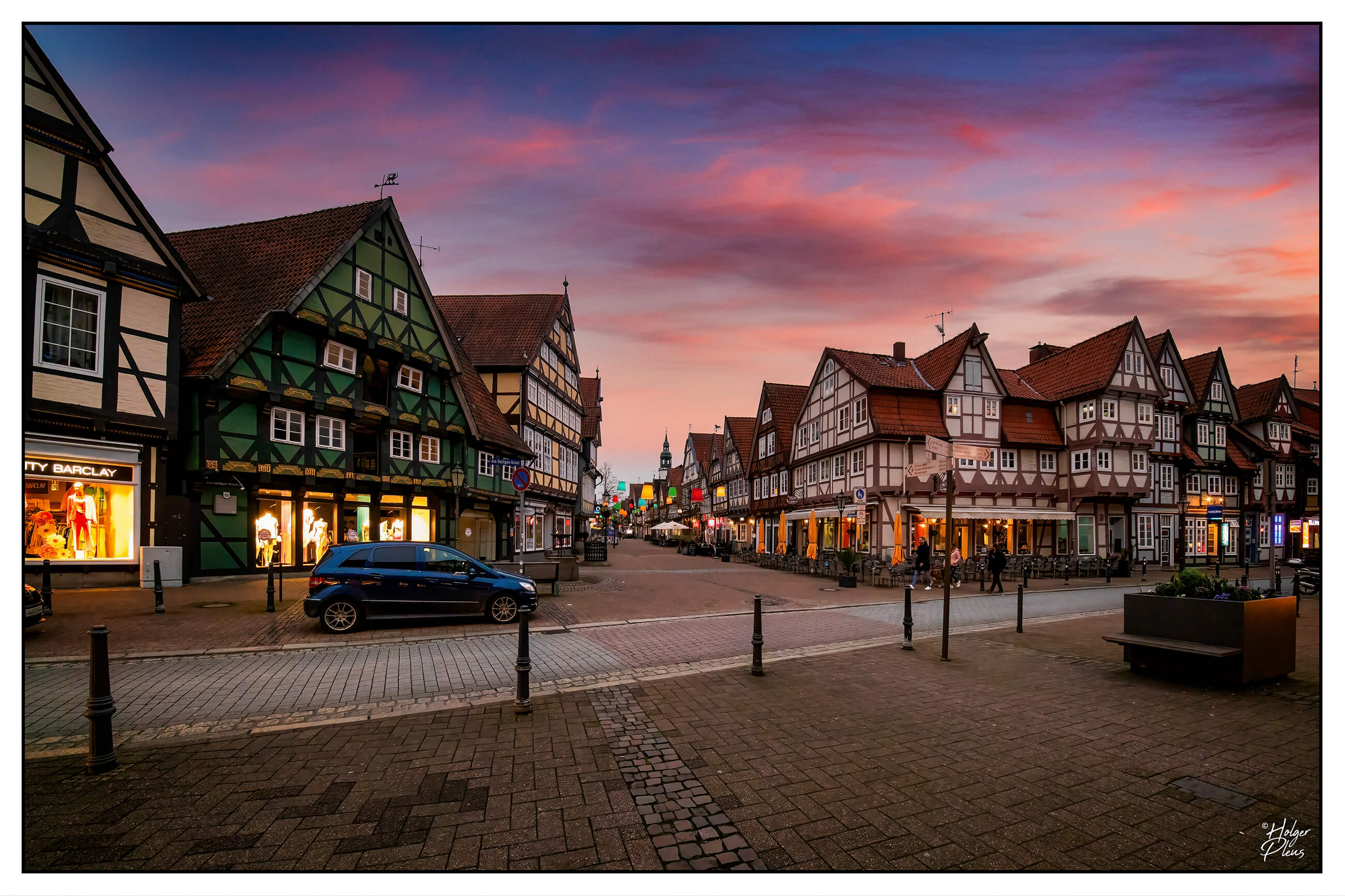 Altstadt Celle am Abend